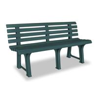 Vidaxl Garden Bench 145.5 Cm Plastic Green