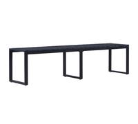 vidaXL Garden Bench 180 cm PS Board Black