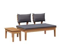 Outdoor Furniture Set Solid Teak wood Modern Garden Terrace Seating for vidaXL