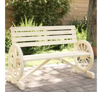 vidaXL Garden Bench 2-Seater Patio Bench Seat Outdoor Bench Solid Wood Fir