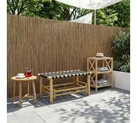 vidaXL Garden Bench 80 x 38 x 40 cm Bamboo Natural Rectangular