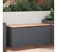 vidaXL Garden Bench Anthracite 100 x 40 x 43 cm Steel