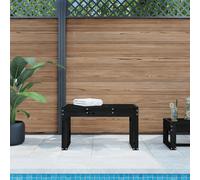 vidaXL Garden Bench Black 80x38x45 cm Solid Wood Pine, Black