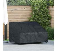 vidaXL Garden Bench Cover Black 130 x 95 x 40 / 80 cm 210D fabric