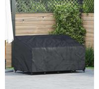 vidaXL Garden Bench Cover Black 160 x 100 x 61 / 89 cm 600D fabric