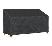 vidaXL Garden Bench Cover Black 165 x 70 x 65/94 cm 210D Oxford Fbric