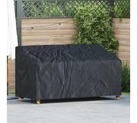 vidaXL Garden Bench Cover Black 175 x 85 x 65 / 94 cm 420D Oxford Fbric