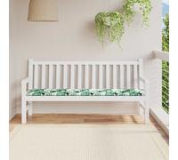 vidaXL Garden Bench Cushion Floral Green 180 x 50 x 4 cm Oxford fabric