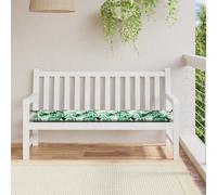 vidaXL Garden Bench Cushion Floral Green 200 x 50 x 4 cm Oxford fabric