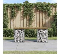 vidaXL Garden Bench Gabion Design 103x31x42 cm Impregnated Wood Pine UK