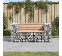 vidaXL Garden Bench Gabion Design 143x71x65.5 cm Solid Wood Douglas