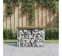 vidaXL Garden Bench Gabion Design 63x31.5x42 cm Impregnated Wood Pine