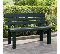 vidaXL Garden Bench Green 110x52x71 cm Polypropylene