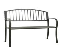 vidaXL Garden Bench Grey 120 cm Steel