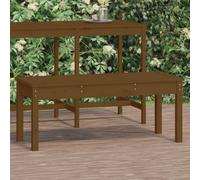 (honey brown pine, 109 x 44 x 45 cm) vidaXL Garden Bench Outdoor Picnic Bench Camping Wooden Bench Solid Wood Pine