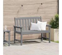 vidaXL Garden Bench Light Grey 120 x 59 x 88 cm HDPE
