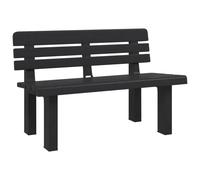 vidaXL Garden Bench Outdoor Bench Seat Park Bench Anthracite Polypropylene