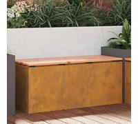 vidaXL Garden Bench Rusty 100 x 40 x 43 cm Weathering steel