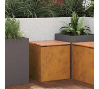 vidaXL Garden Bench Rusty 40 x 40 x 43 cm Weathering steel