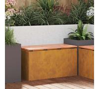 vidaXL Garden Bench Rusty 80 x 40 x43 cm Weathering steel