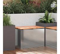 vidaXL Garden Bench Silver 60 x 40 x 43 cm Galvanised steel