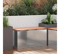 vidaXL Garden Bench Silver 80 x 40 x43 cm Galvanised steel