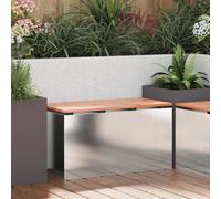 vidaXL Garden Bench Silver 80 x 40 x43 cm Stainless steel