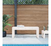 vidaXL Garden Bench White 110x38x45 cm Solid Wood Pine