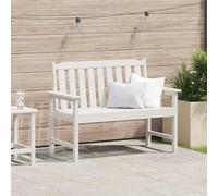 vidaXL Garden Bench White 120 x 59 x 88 cm HDPE