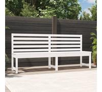 Vidaxl Garden Bench White 201.5 Cm Solid Wood Pine