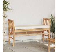 vidaXL Garden Bench with Cushion Brown 110 x 38 x 65cm Bamboo