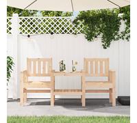 vidaXL Garden Bench with Table 2-Seater Solid Wood Pine