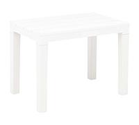 vidaXL 2x Garden Benches White Plastic Outdoor Patio Backyard Seat Furniture
