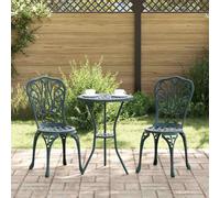 Garden Bistro Set 3 pcs Aluminium Furniture Outdoor Patio Dining Lounge vidaXL