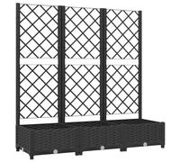 vidaXL Garden Black 120 x 40 x 121.5 cm