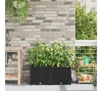 vidaXL Garden Black 80 x 40 x 37.5 cm Steel