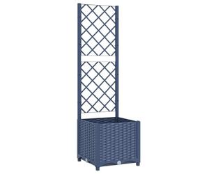 vidaXL Garden Blue Grey 40 x 40 x 136 cm | Its contemporary look jazzes up any garden space, Perfect for fitting loads of plants, Made from UV-resistant polypropylene