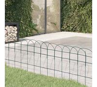 vidaXL Garden Border Fence Powder-coated Iron 10x0.4 m