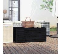 vidaXL Garden Box Black 101x50.5x46.5 cm Solid Wood Pine UK HOT