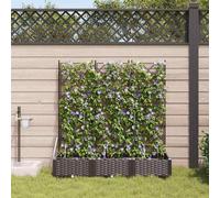 vidaXL Garden Brown 120 x 40 x 126 cm Steel
