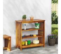 vidaXL Garden Cabinet Brown 90 x 40 x 90cm Solid Acacia Wood