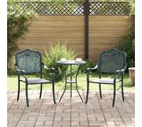 vidaXL Garden Chair 2 pcs Green 64 x 62 x 93cm Aluminium