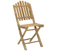 vidaXL Garden Chair 4 pcs Natural Bamboo