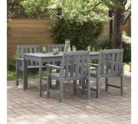 vidaXL Garden Chair 4 pcs Light Grey 65.5 x 59 x 88 cm Polyethylene