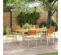 vidaXL Garden Chair 6 pcs Brown 56 x 54.5 x 87cm Solid Acacia wood