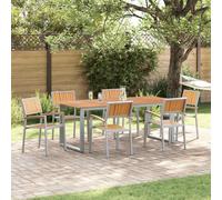 vidaXL Garden Chair 6 pcs Brown 56 x 57 x 87cm Solid Acacia wood