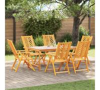 Reclining Garden Chairs Recliner Wooden Lounge Chair Solid Wood Acacia vidaXL