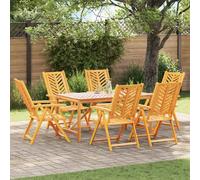 vidaXL Garden Chair 6 pcs Brown 57 x 72 x 109 cm Solid Acacia Wood