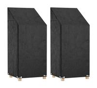 vidaXL Garden Chair Covers Patio Furniture Cover 2 pcs 8 Eyelets Polyethylene