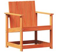 vidaXL Garden Chair Dining Chair Outdoor Seat Chair Wax Brown Solid Wood Pine